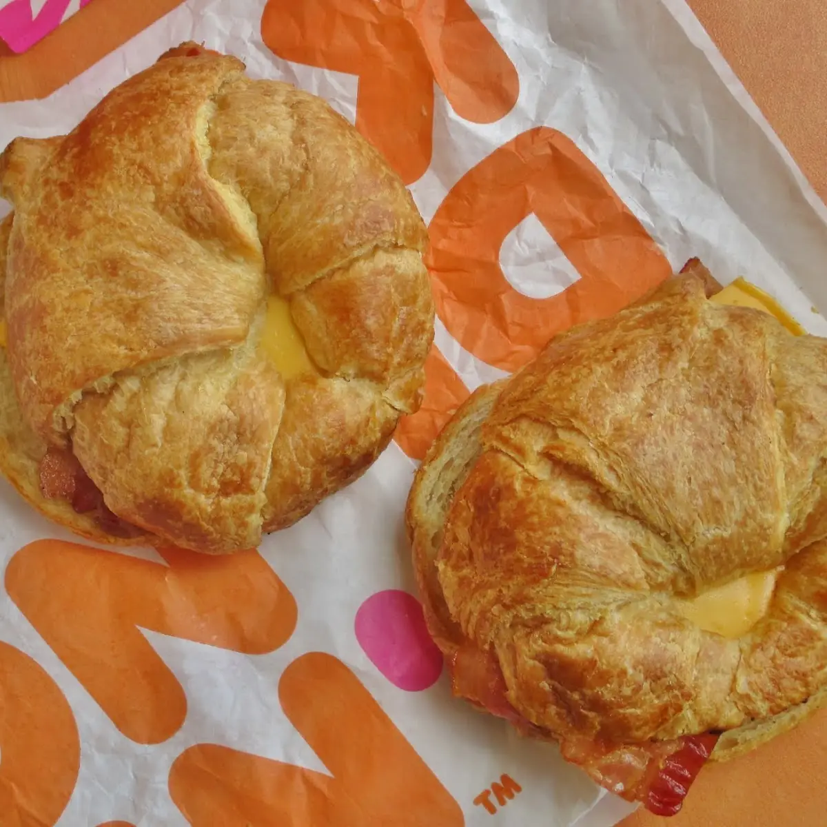 Bacon Egg Cheese Croissant Sandwich