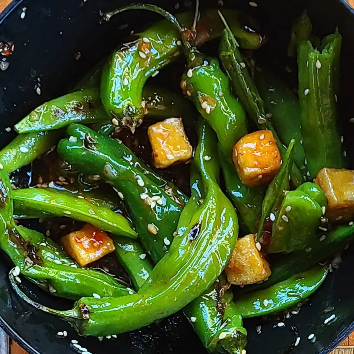 Fried Snap Peas & Shishito