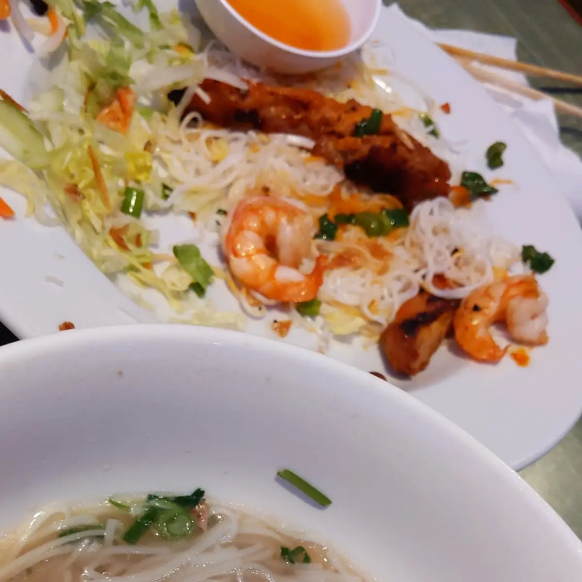 Combo Rice Bowl and Noodle Soup