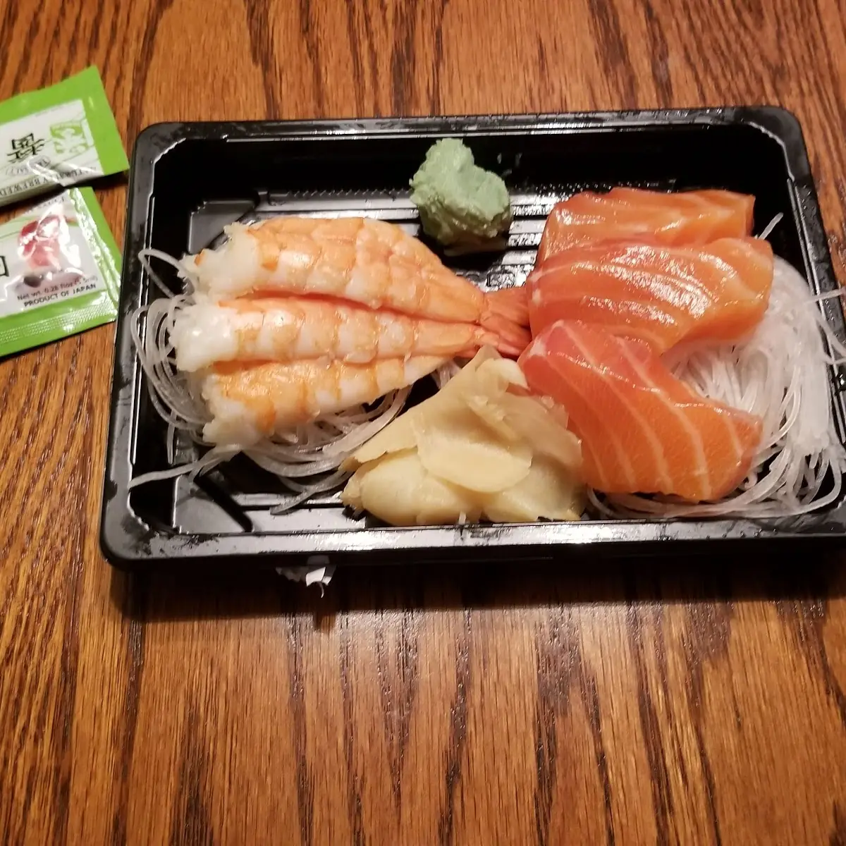 Shrimp and Salmon Sashimi