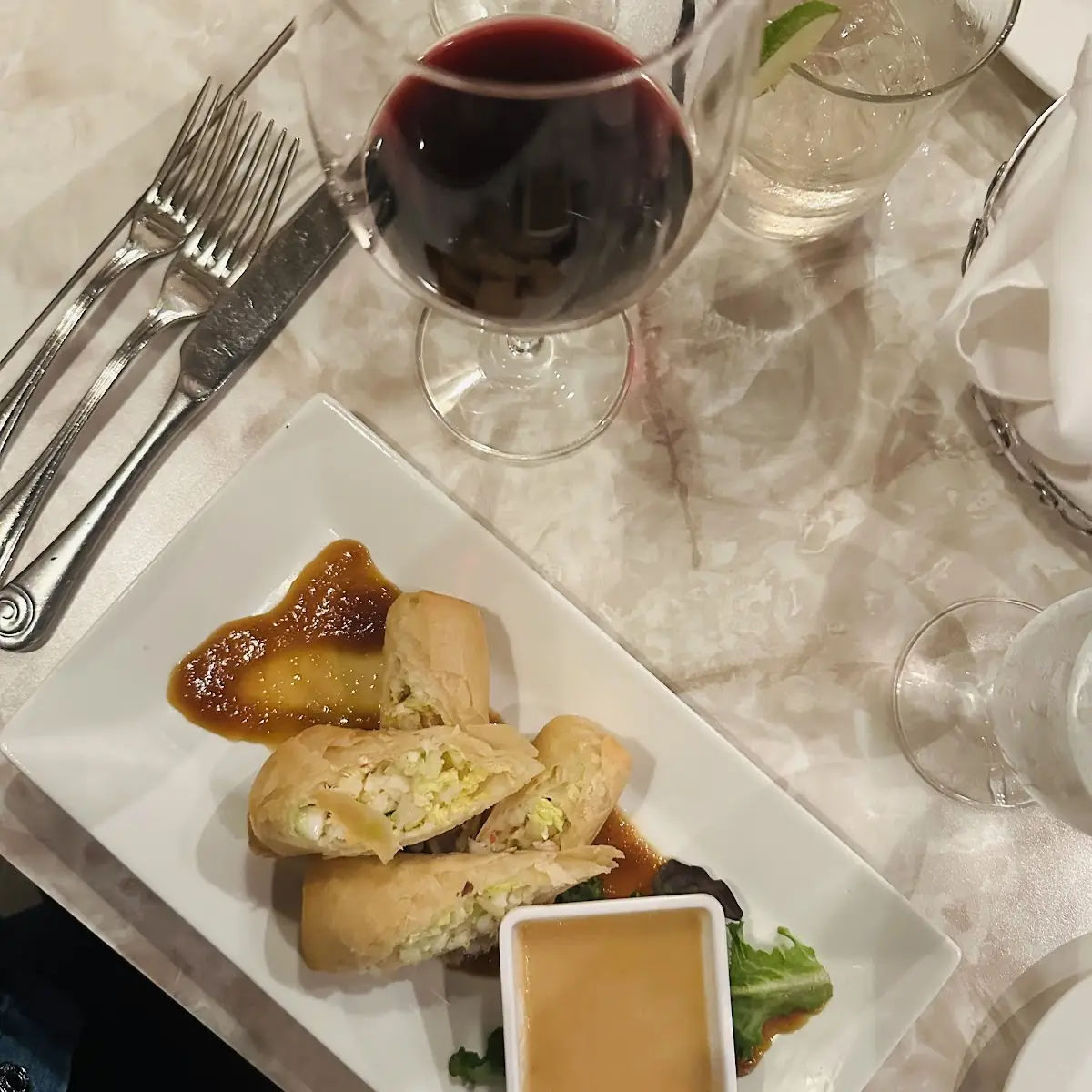 Lobster Shrimp Spring Rolls
