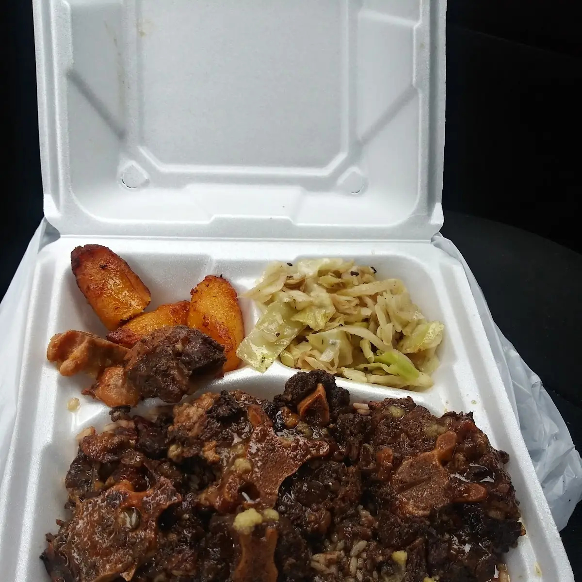 Red Beans and Rice Cabbage and Plantains