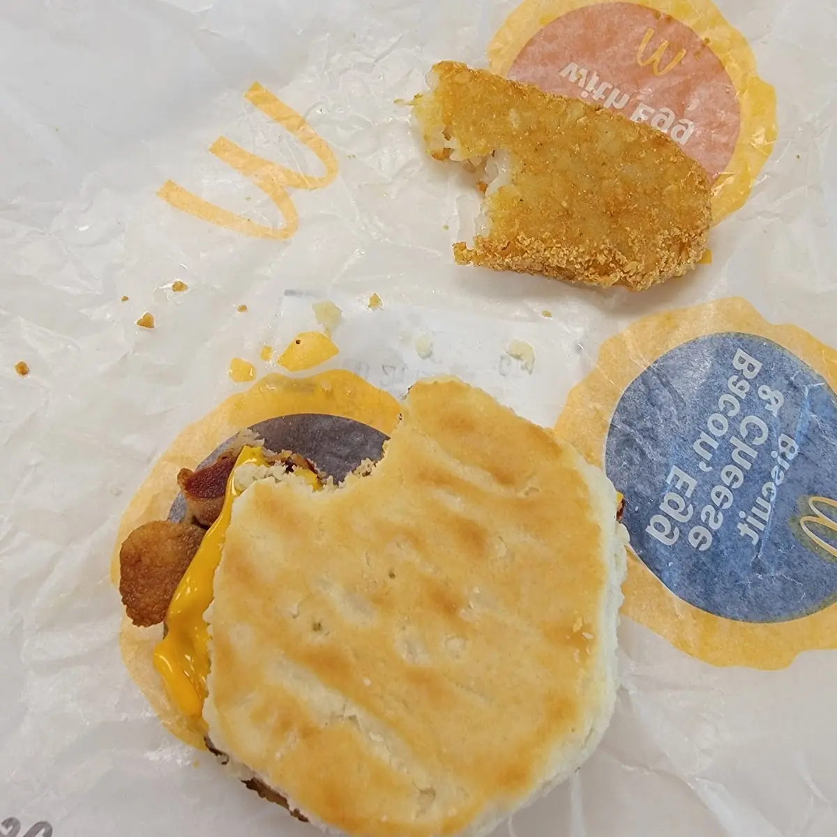 Sausage Cheese Biscuit & Hashbrown