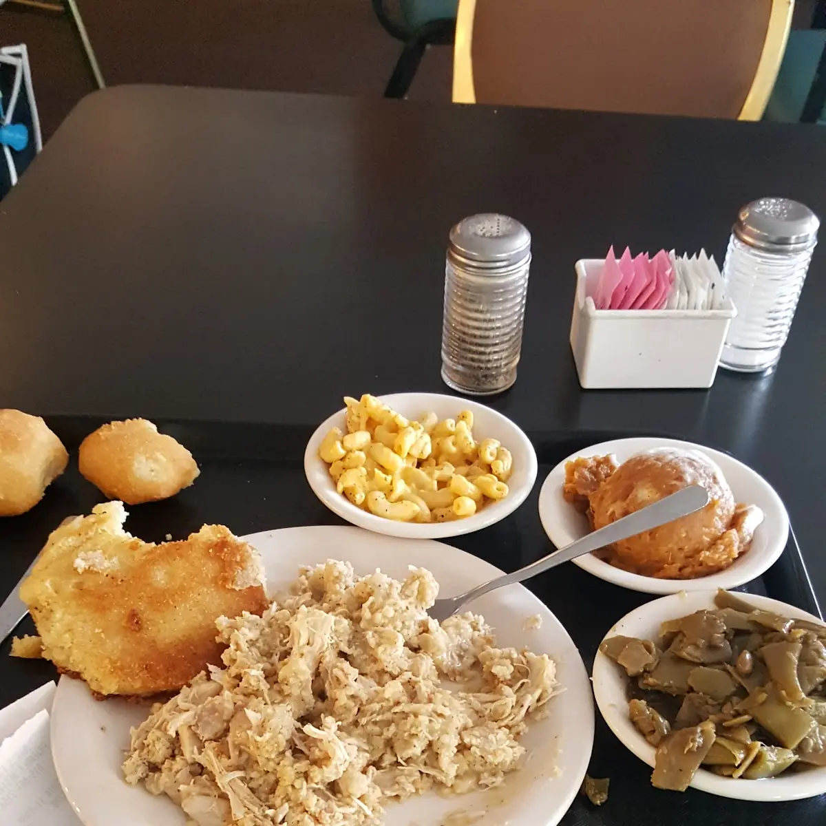 Cheese Mac Fried Cinnamon Apples Fried Catfish Dinner Rolls