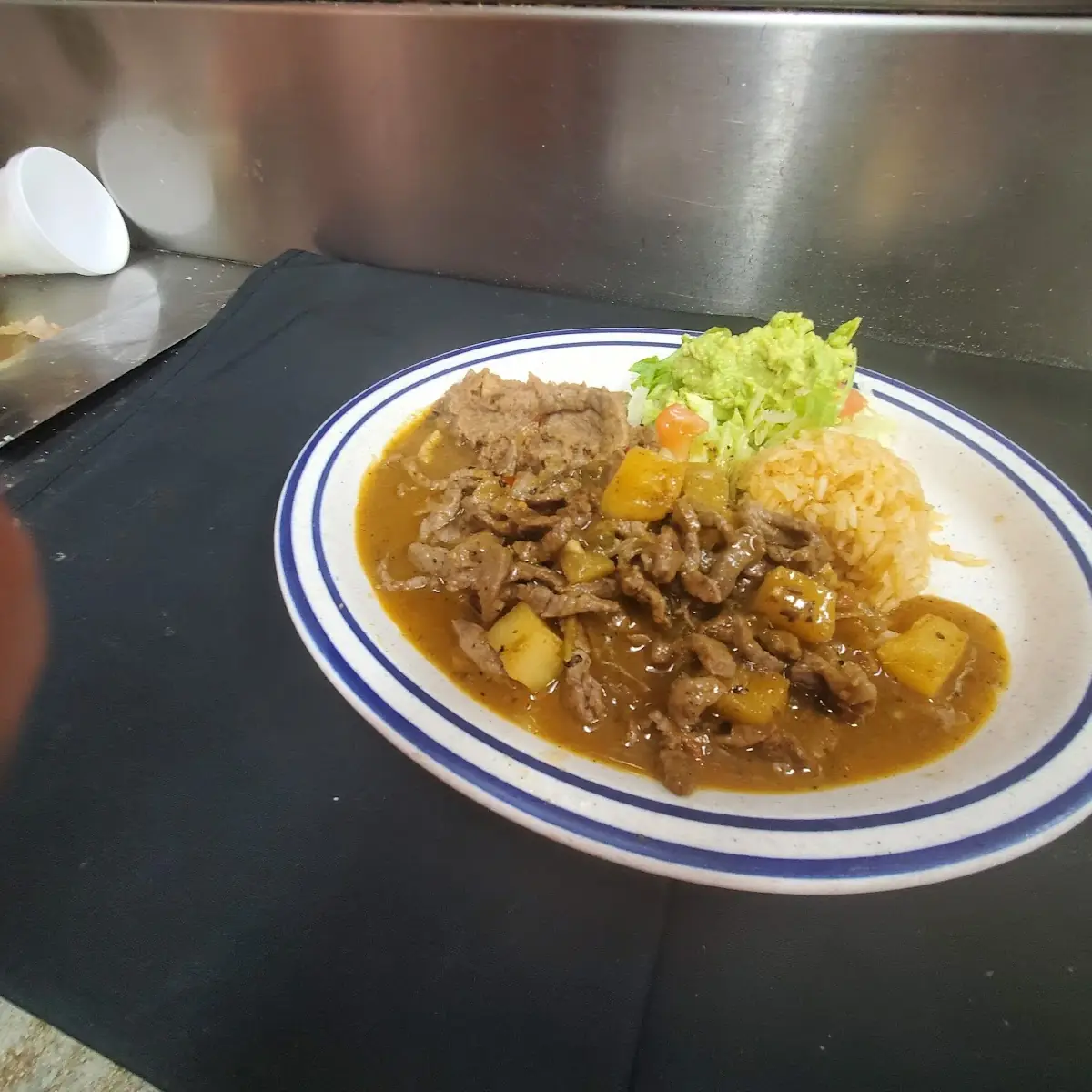 Cheese Enchiladas & Carne Guisada