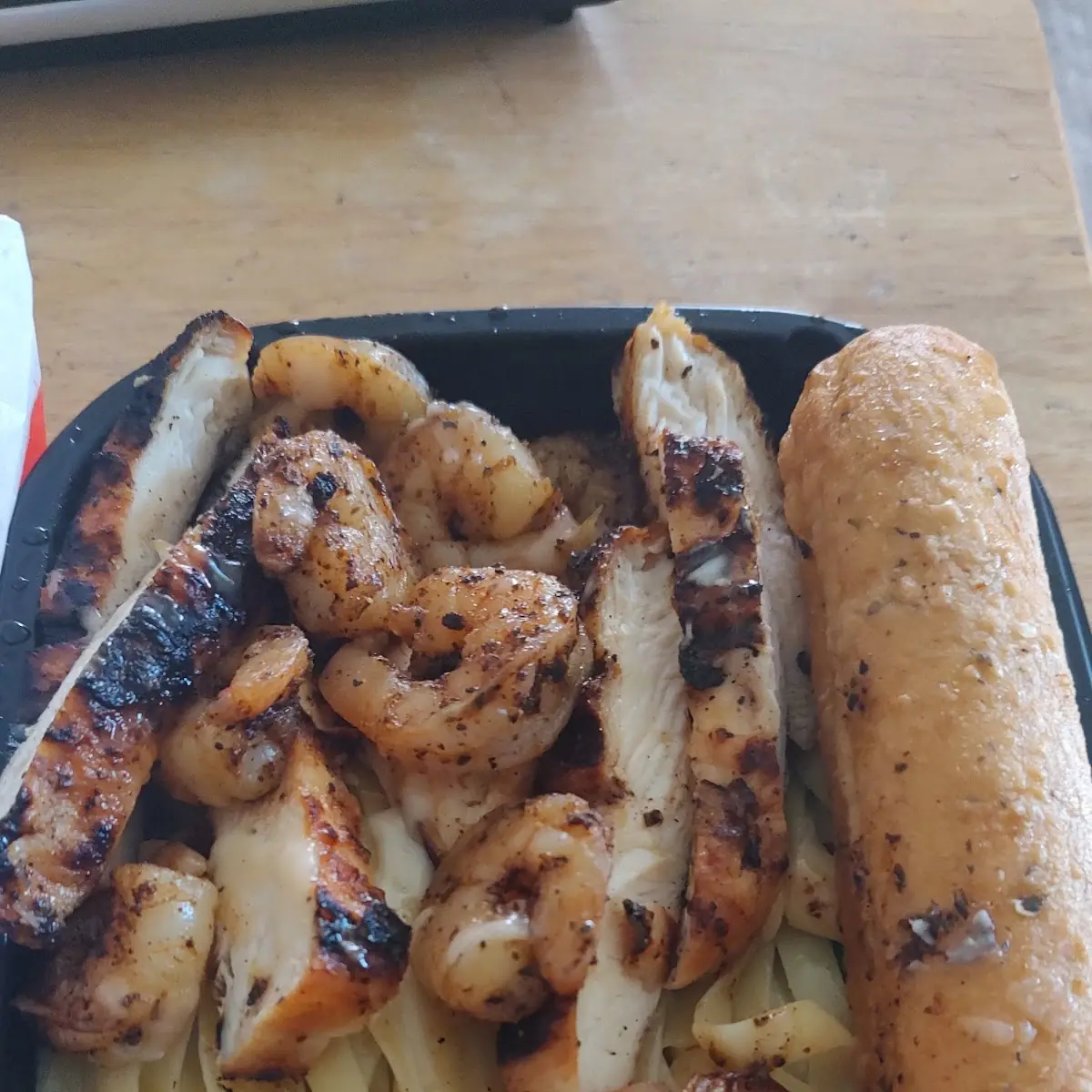 Chicken Shrimp Alfredo Pasta