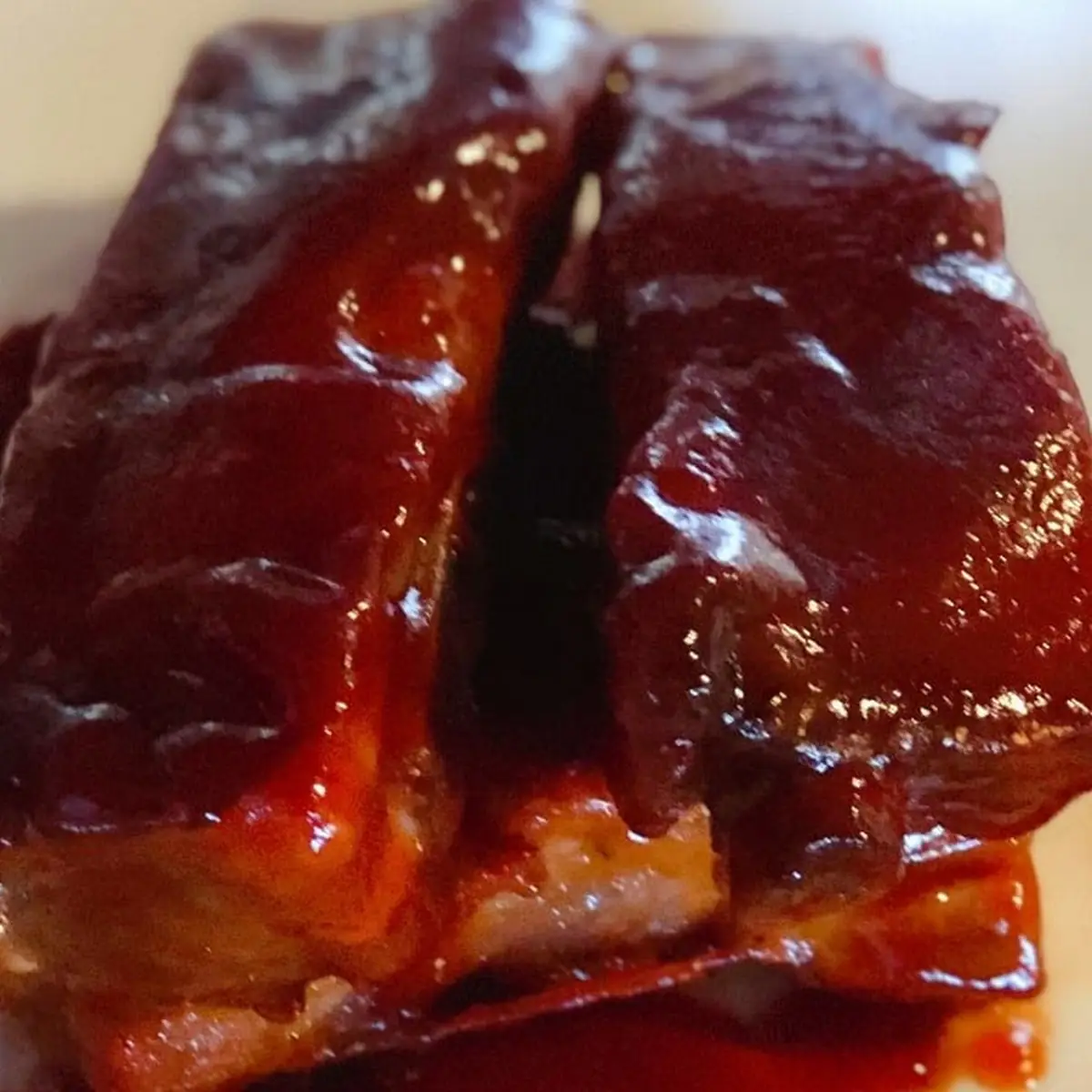 Rib Tips with BBQ Sauce with Steamed Rice
