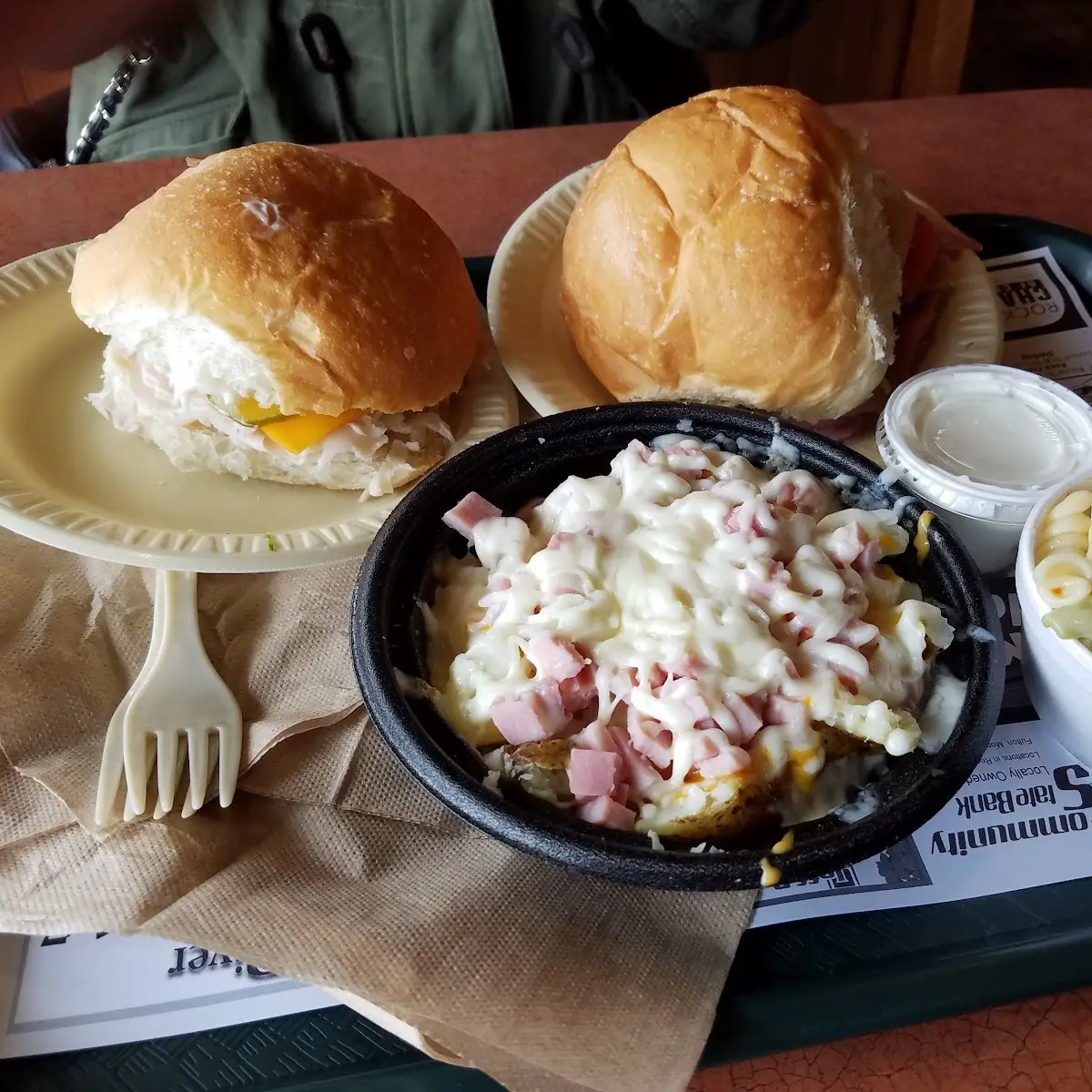 Pasta Salad 8 Sandwich Ham Mozzarella Baked Potato