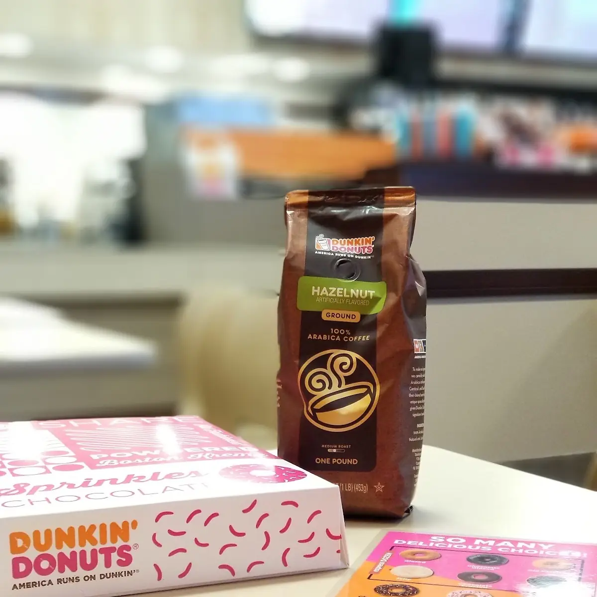 Assorted Donuts with Freshly Ground Hazelnut Coffee