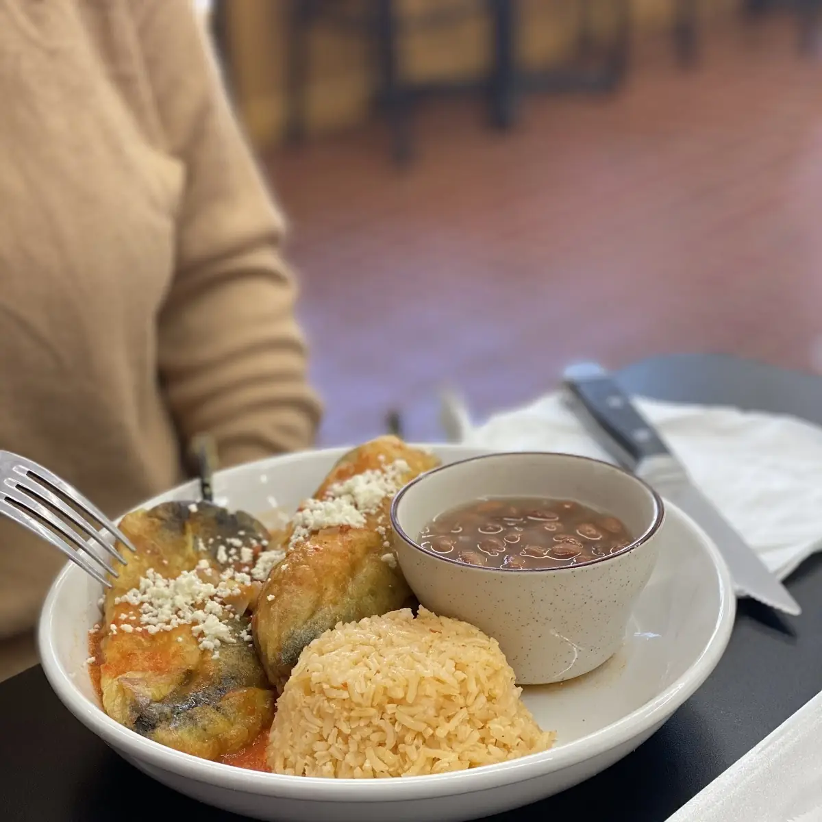 Chiles Rellenos Plate