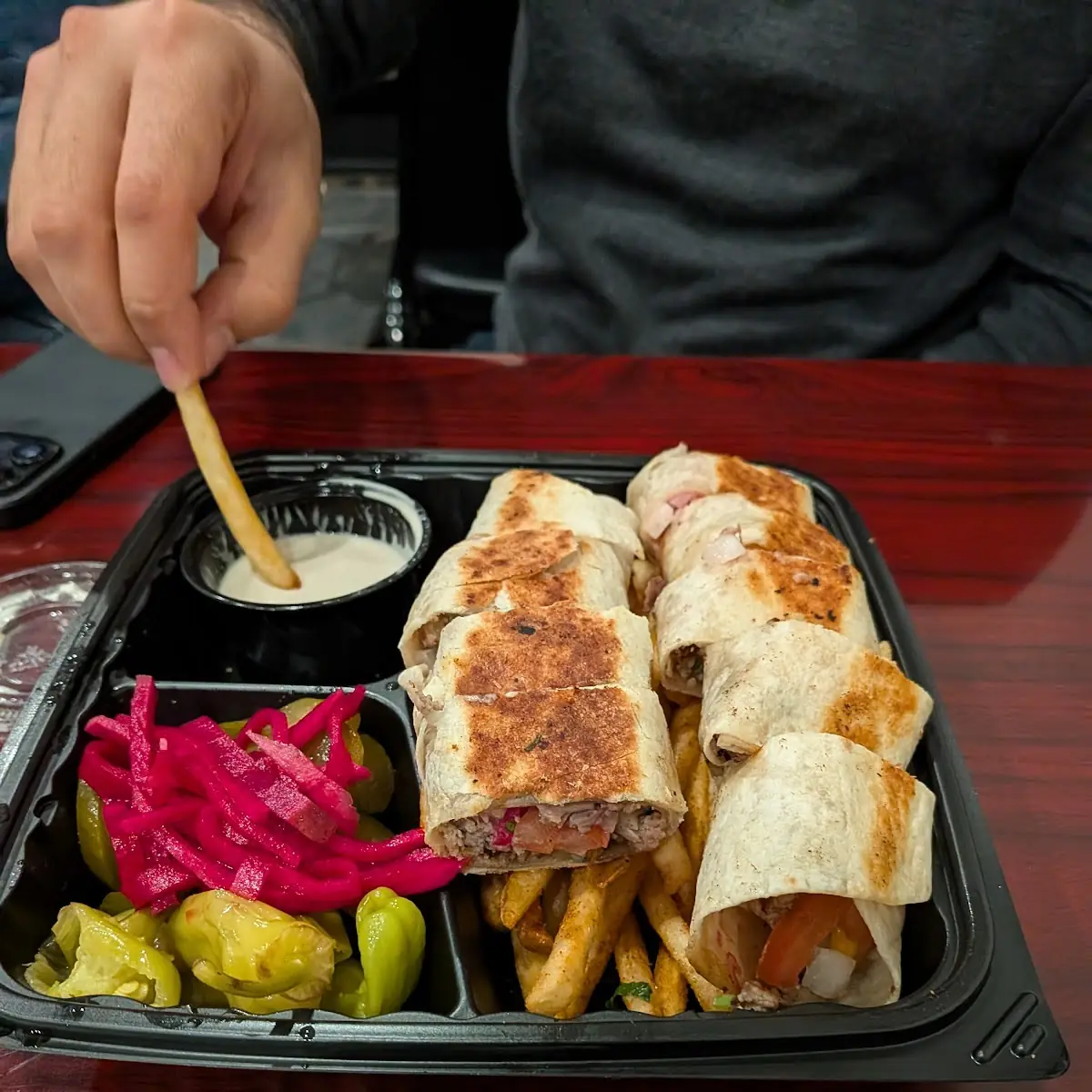 Chicken Shawarma Wrap Saj