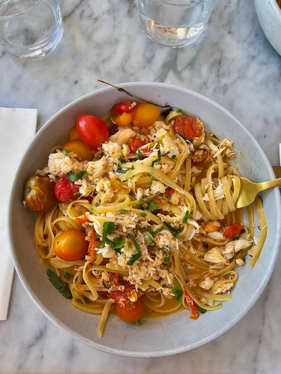 Crab Linguine, Tarte Beach House