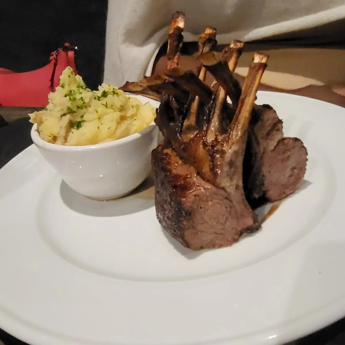 Rack of Lamb with Mashed Potatoes