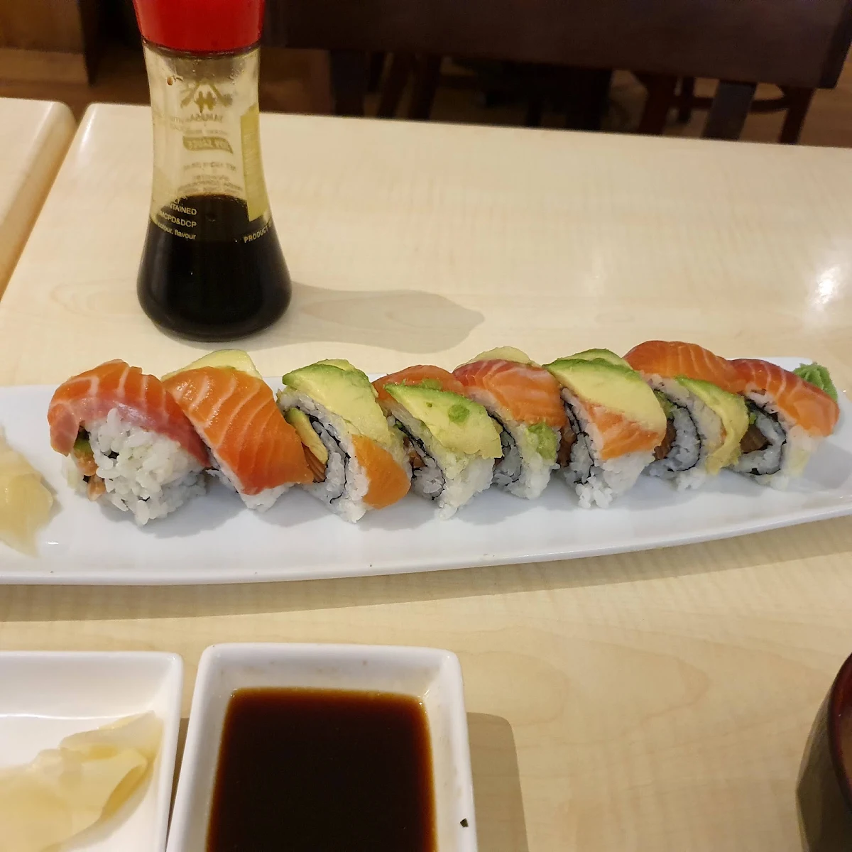Fresh Salmon & Avocado Roll, Miku Japanese Restaurant