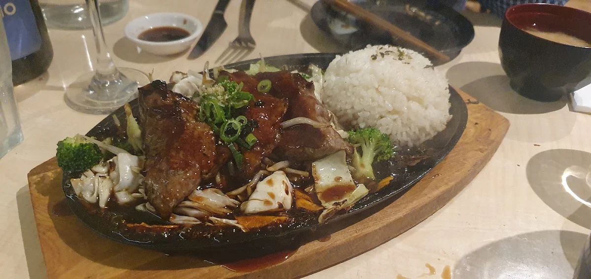 Terriyaki Beef Sizzling Plate, Miku Japanese Restaurant