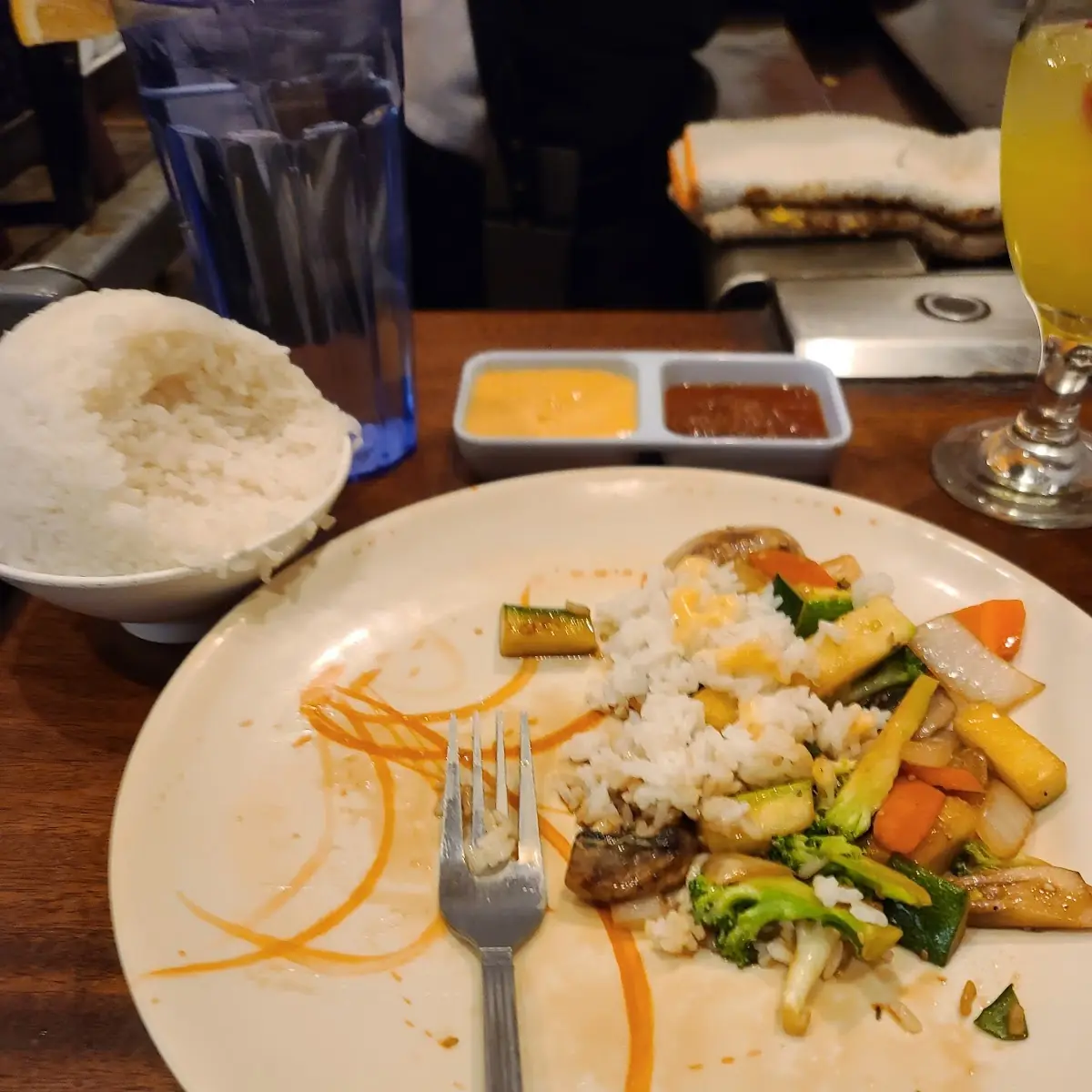 Steamed Rice and Veggies