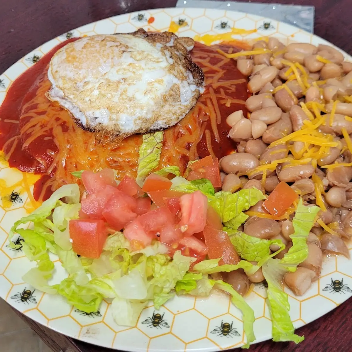 Enchilada Plate Red Green or Christmas