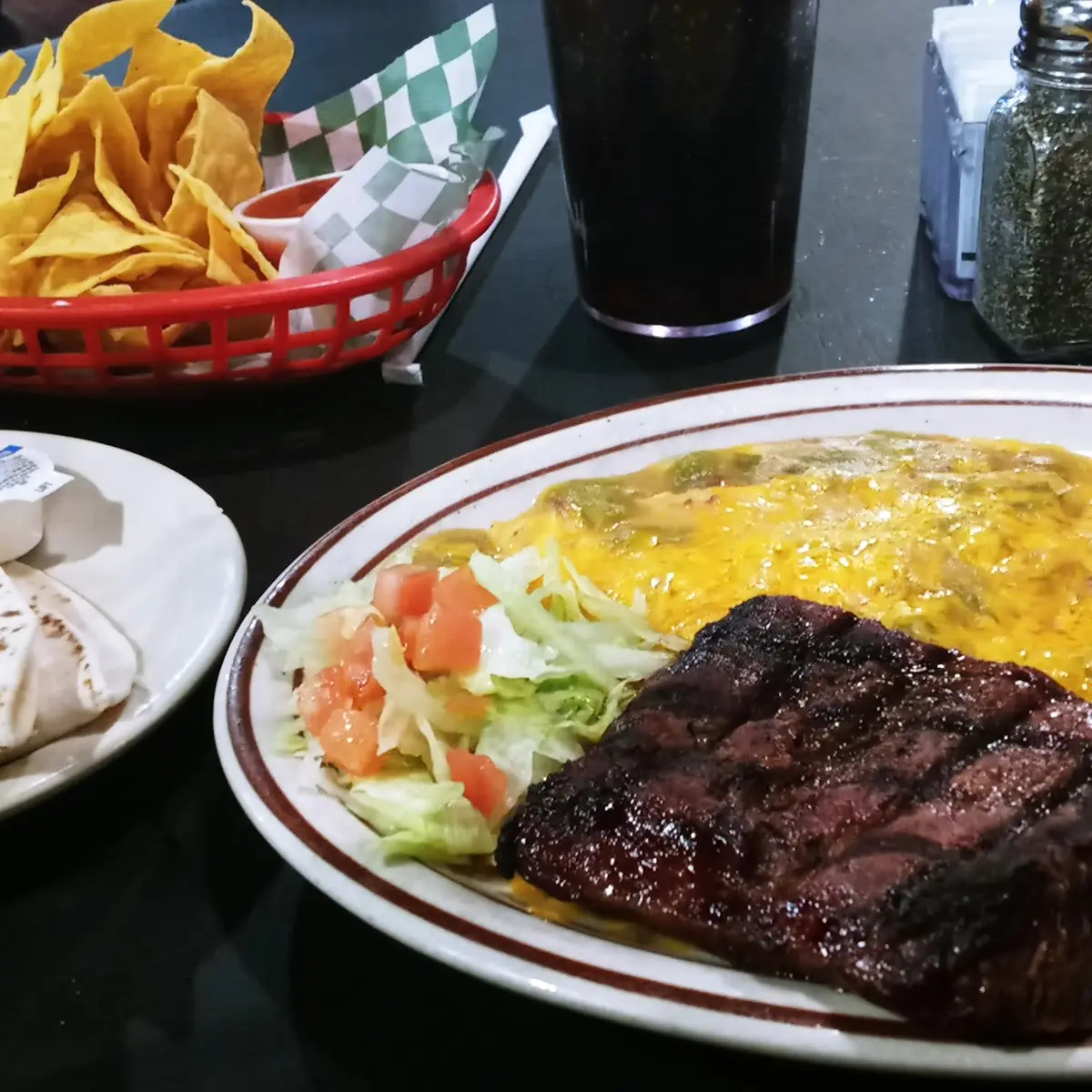 Cheese Enchiladas with Steak