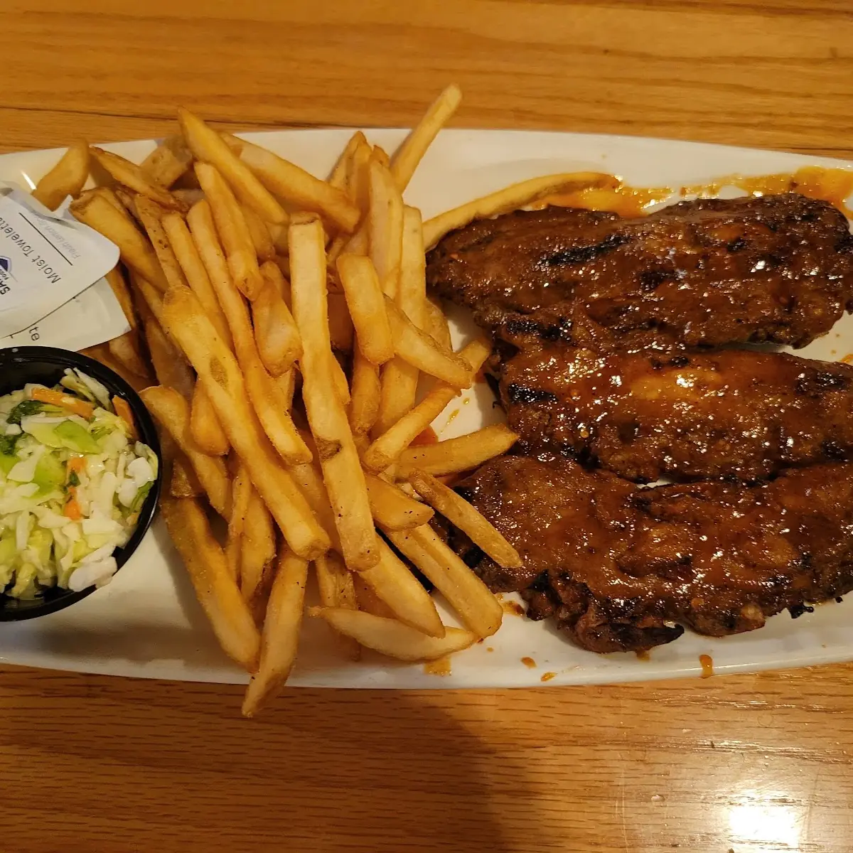 Baby Back Ribs and Fries