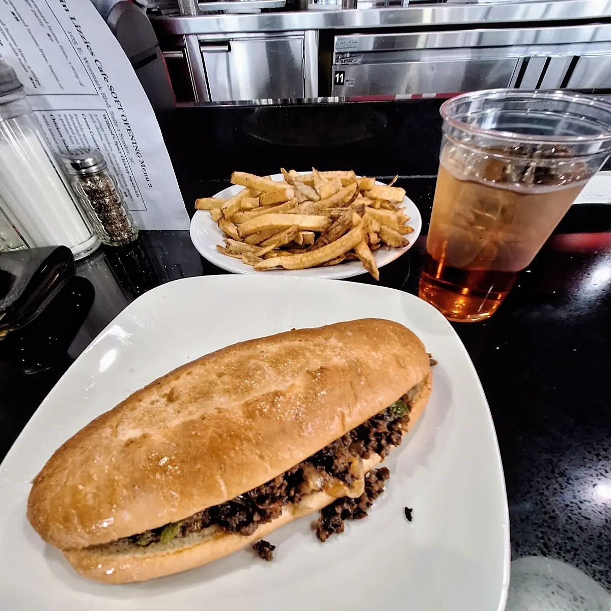 Philly Cheese Steak Sandwich w Fries