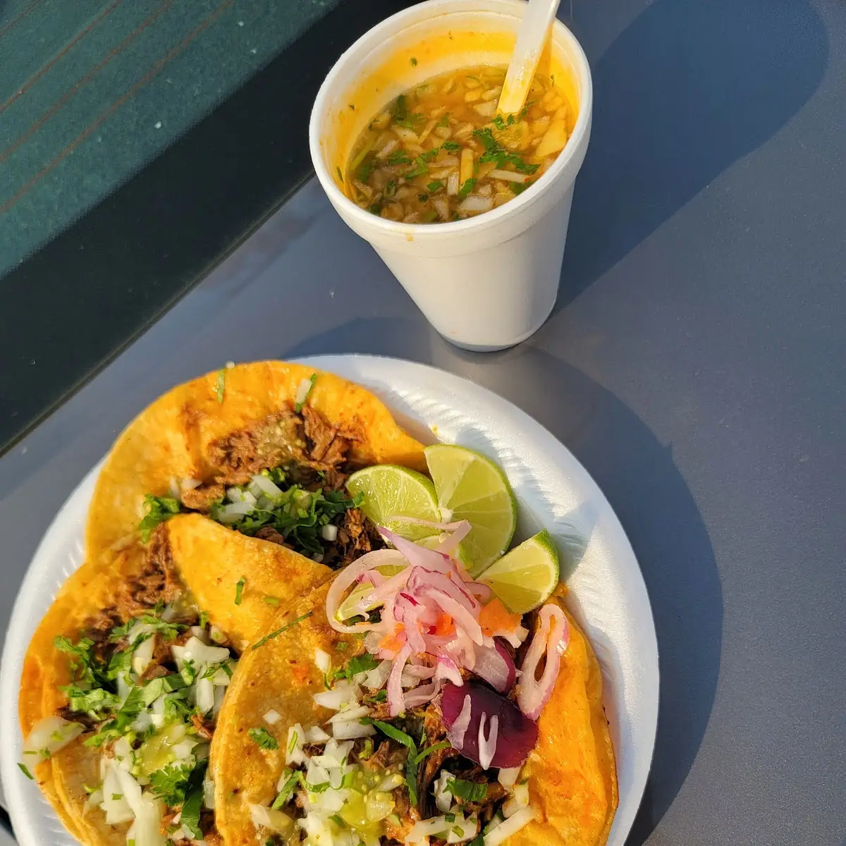 Birria Tacos with Consome