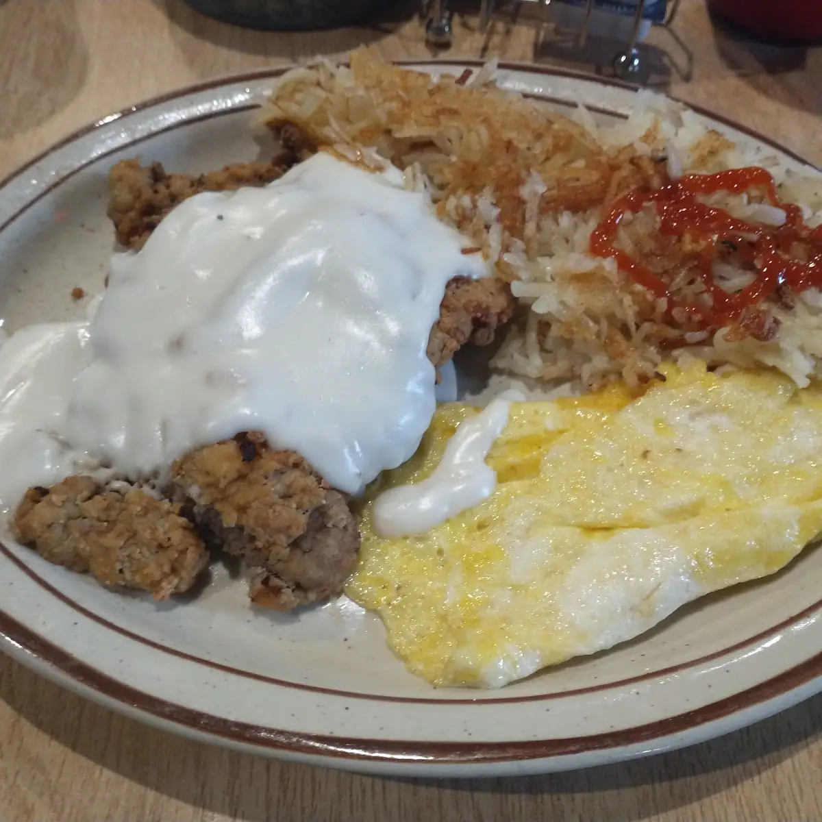 Chicken Fried Steak and Eggs