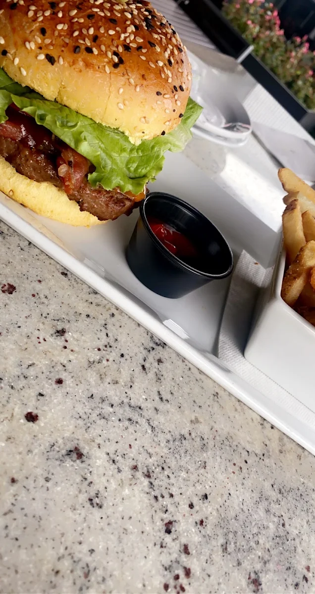 Caesar Salad with Chicken Burger Meal