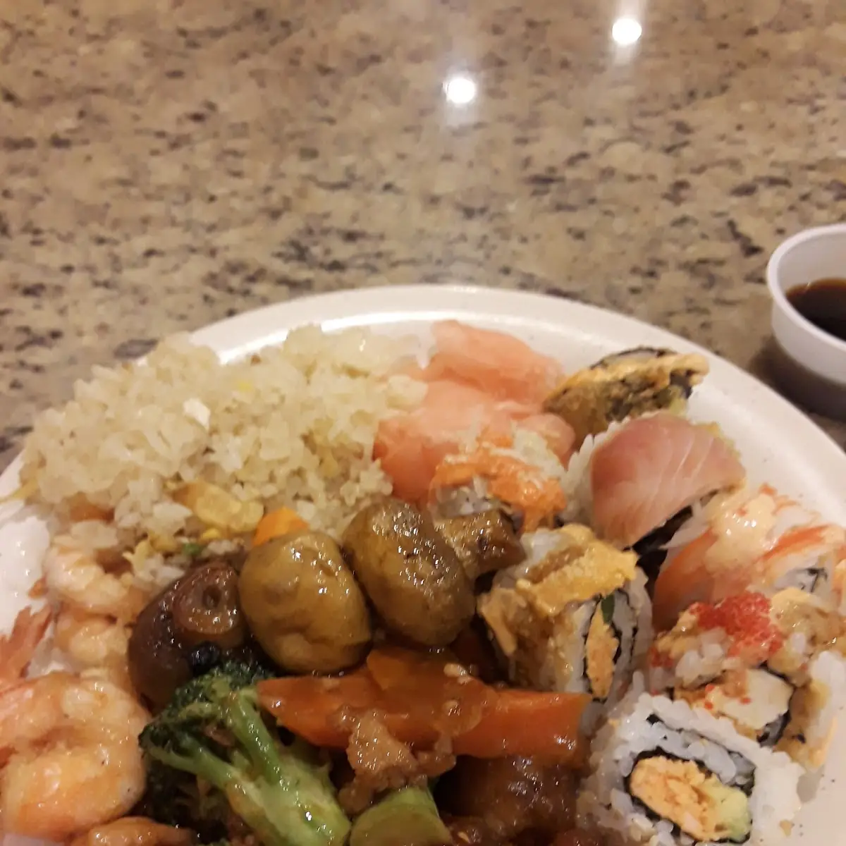 Chicken or Shrimp w Garlic Sauce