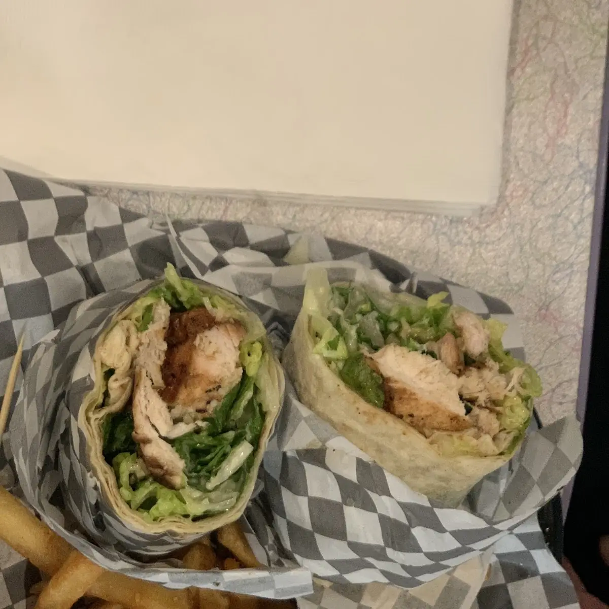 Caesar Wrap with Fries