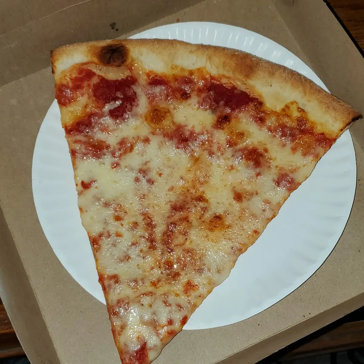 Plain Cheese Pizza Slice
