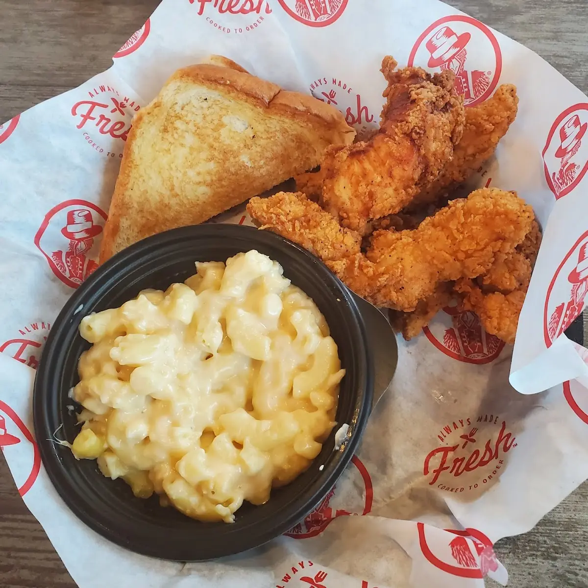 3 Chicken Tenders and Mac & Cheese