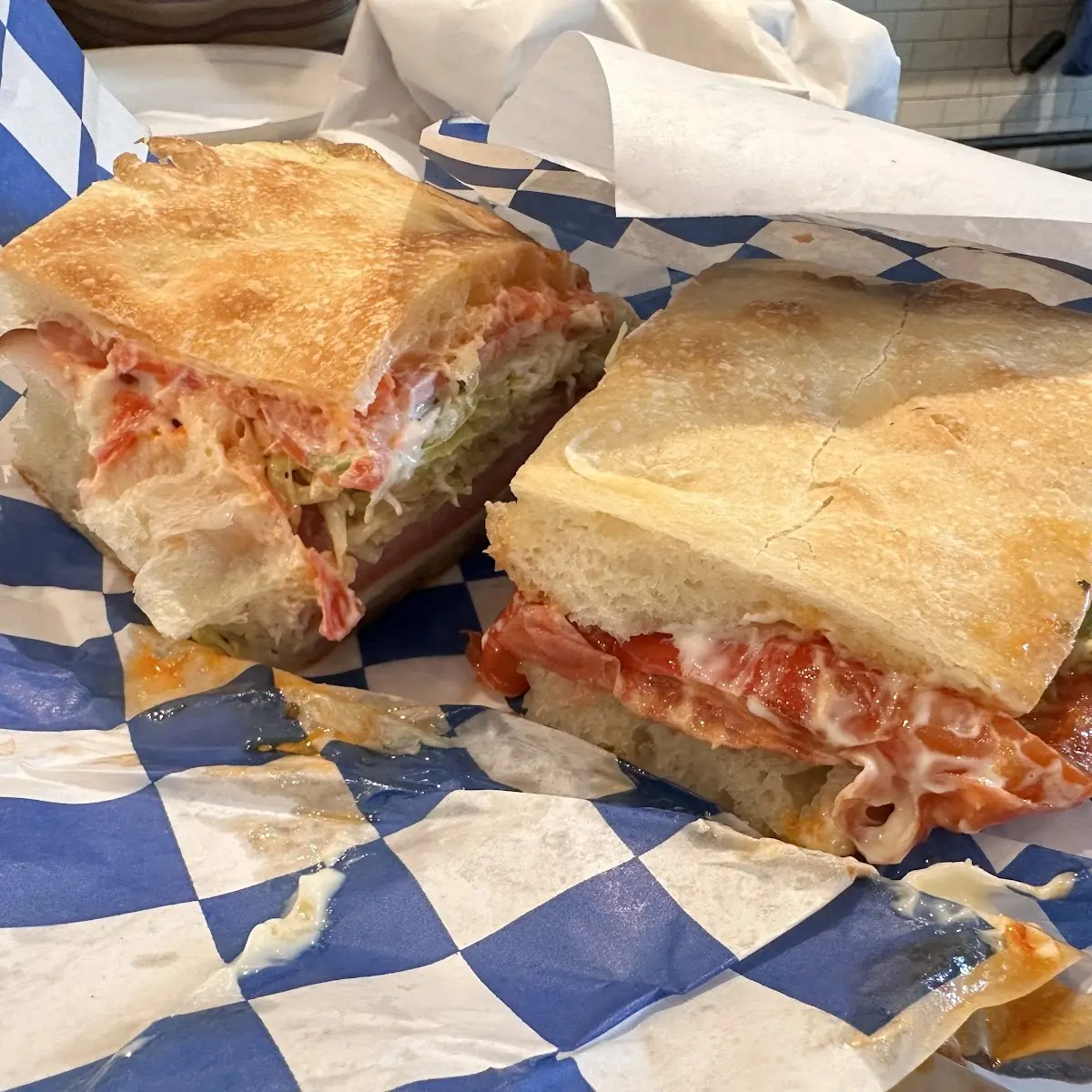 Italian on Focaccia Bread