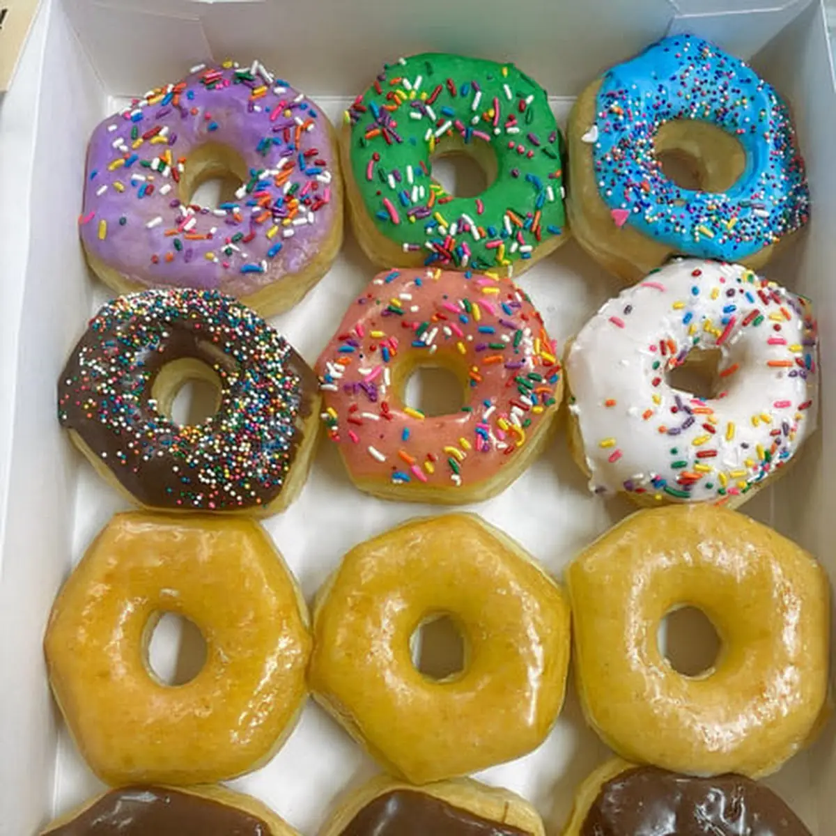 Glazed and Chocolate Donuts
