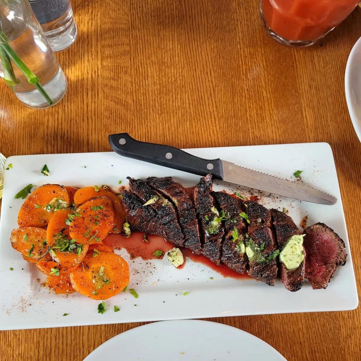 To Your Salad Hanger Steak