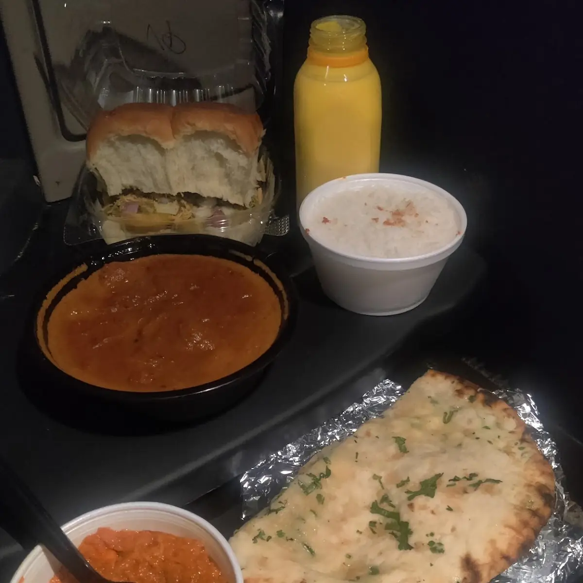 Butter Chicken Garlic Naan