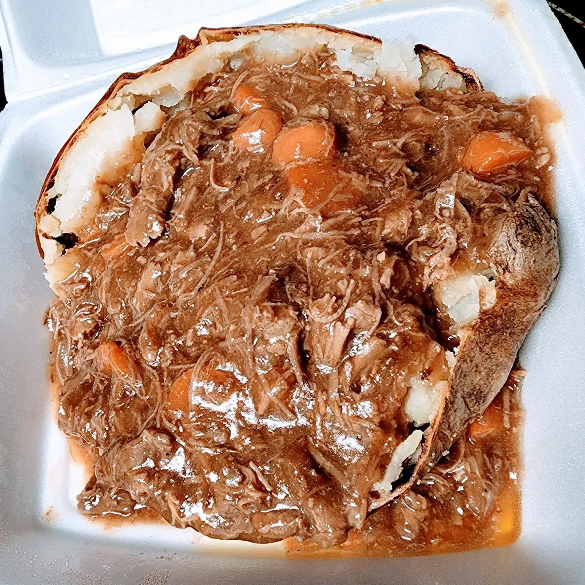 Pot Roast Baked Potato
