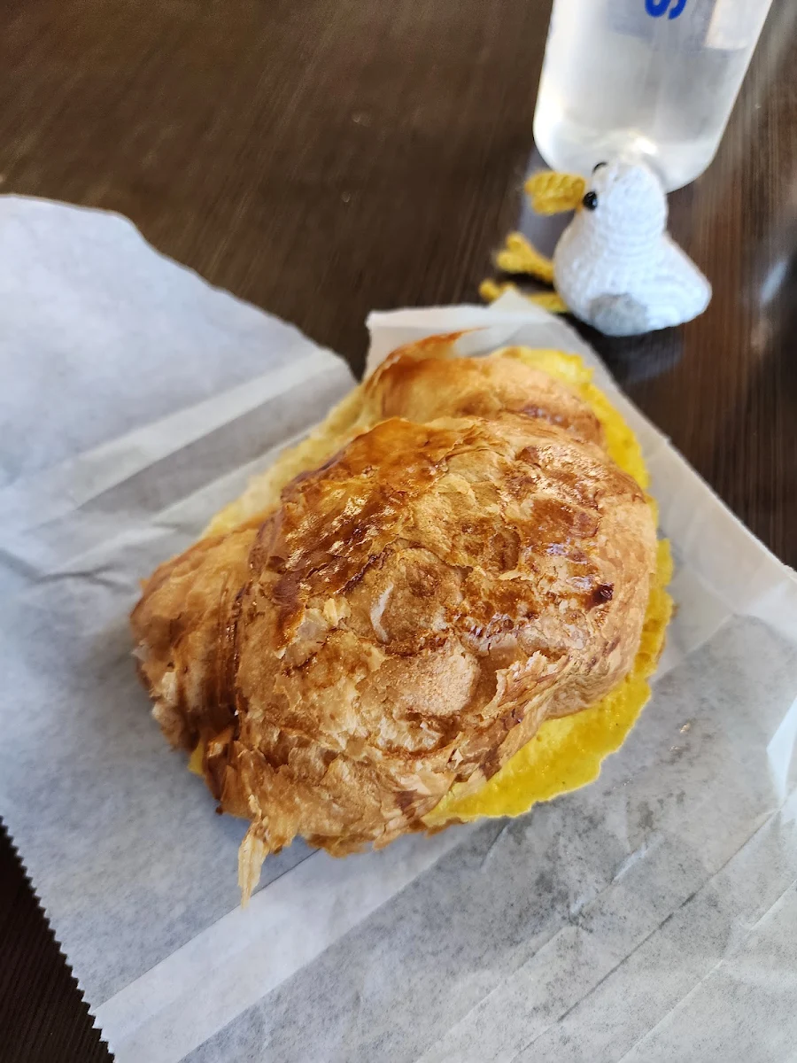 Ham Egg and Cheese Croissant Sandwich