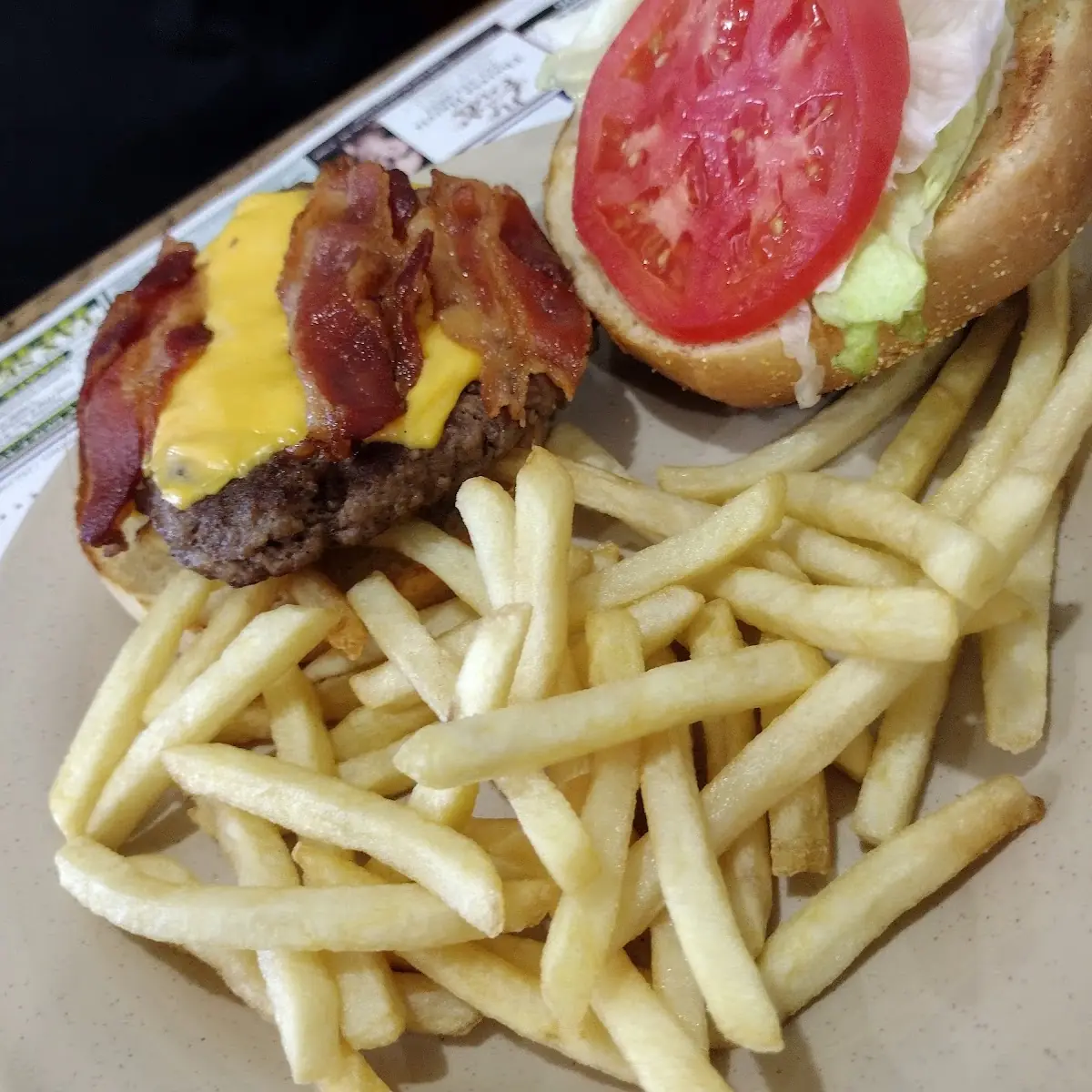 Burger and Fries