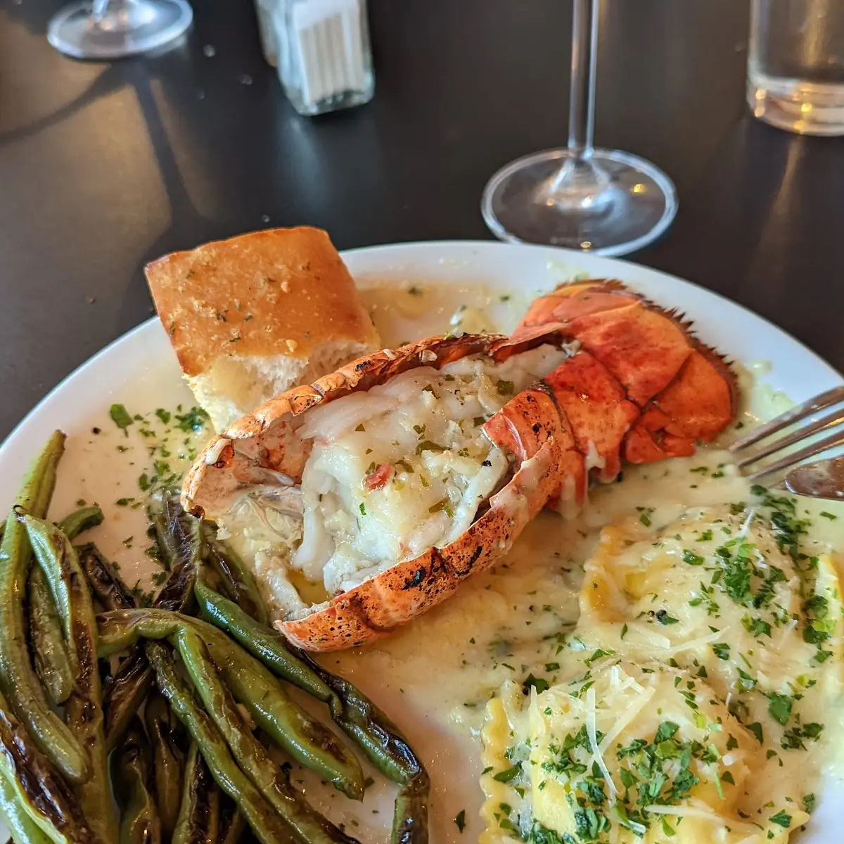 Lobster Tail with Lobster Ravioli