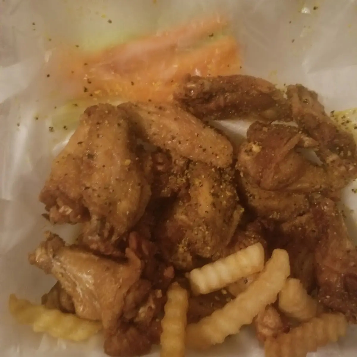 Lemon Pepper Chicken and Fries