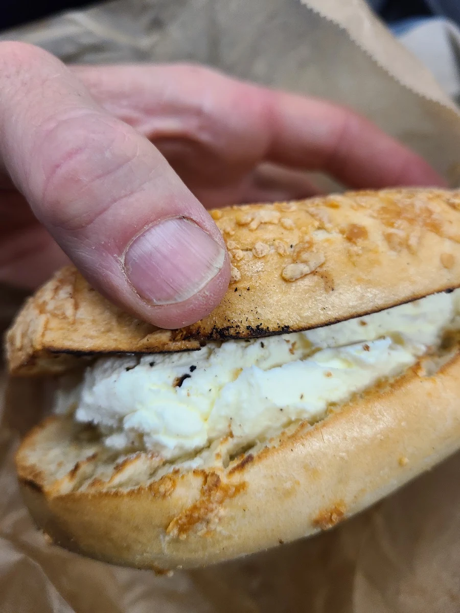 Asiago Bagel with Cream Cheese