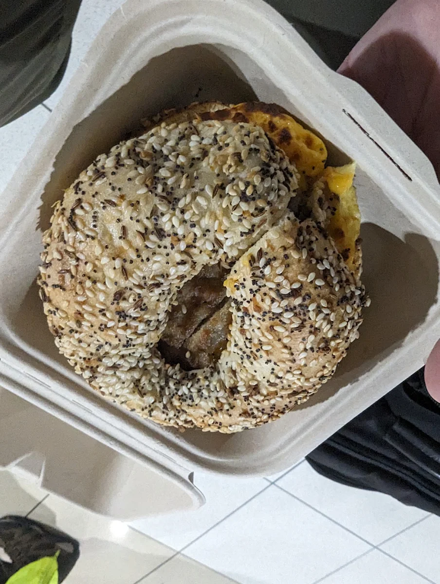Sausage Egg and Cheese Bagel