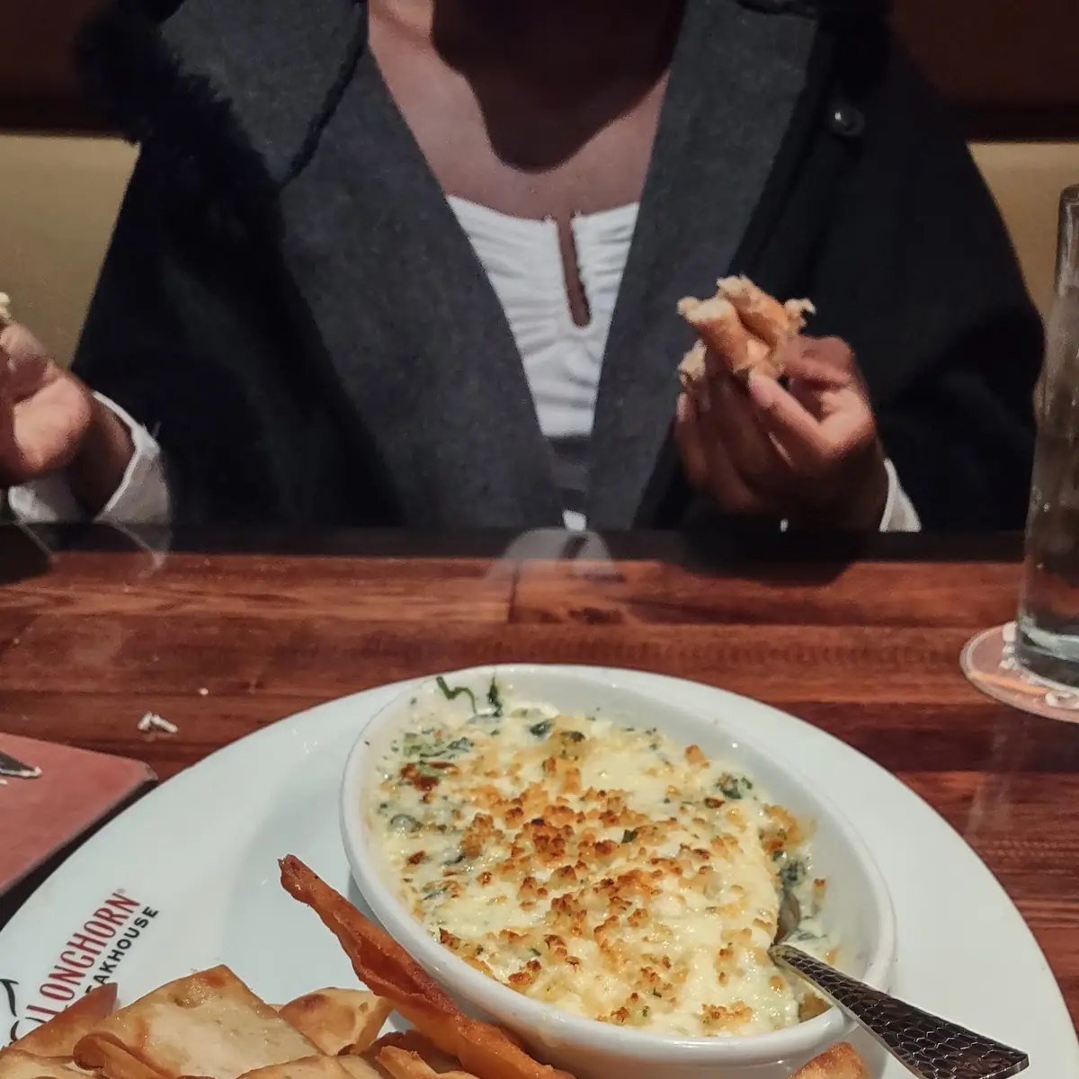 Parmesan Crusted Spinach Dip