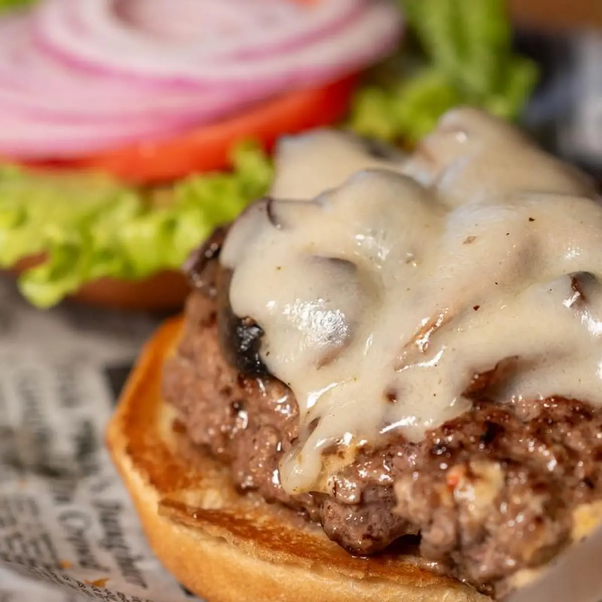 Mushroom Swiss Burger