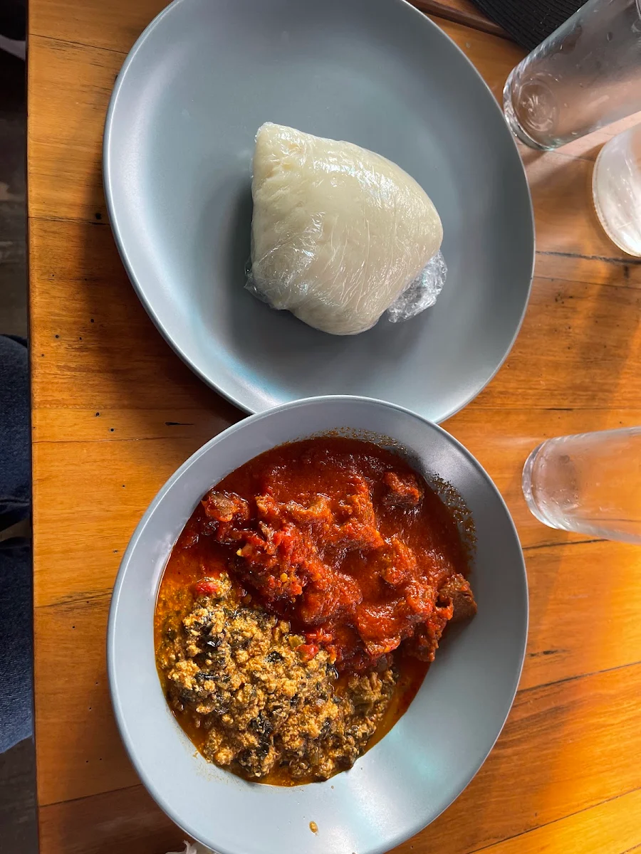 Poundo and Egusi with Beef, Adonai