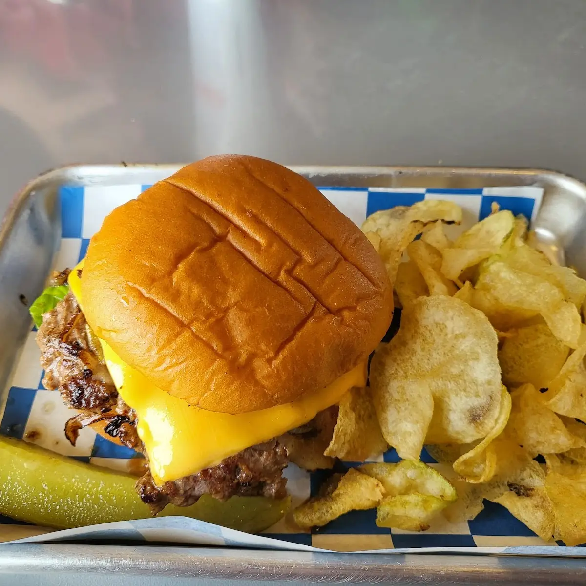 Green Hatch Burger