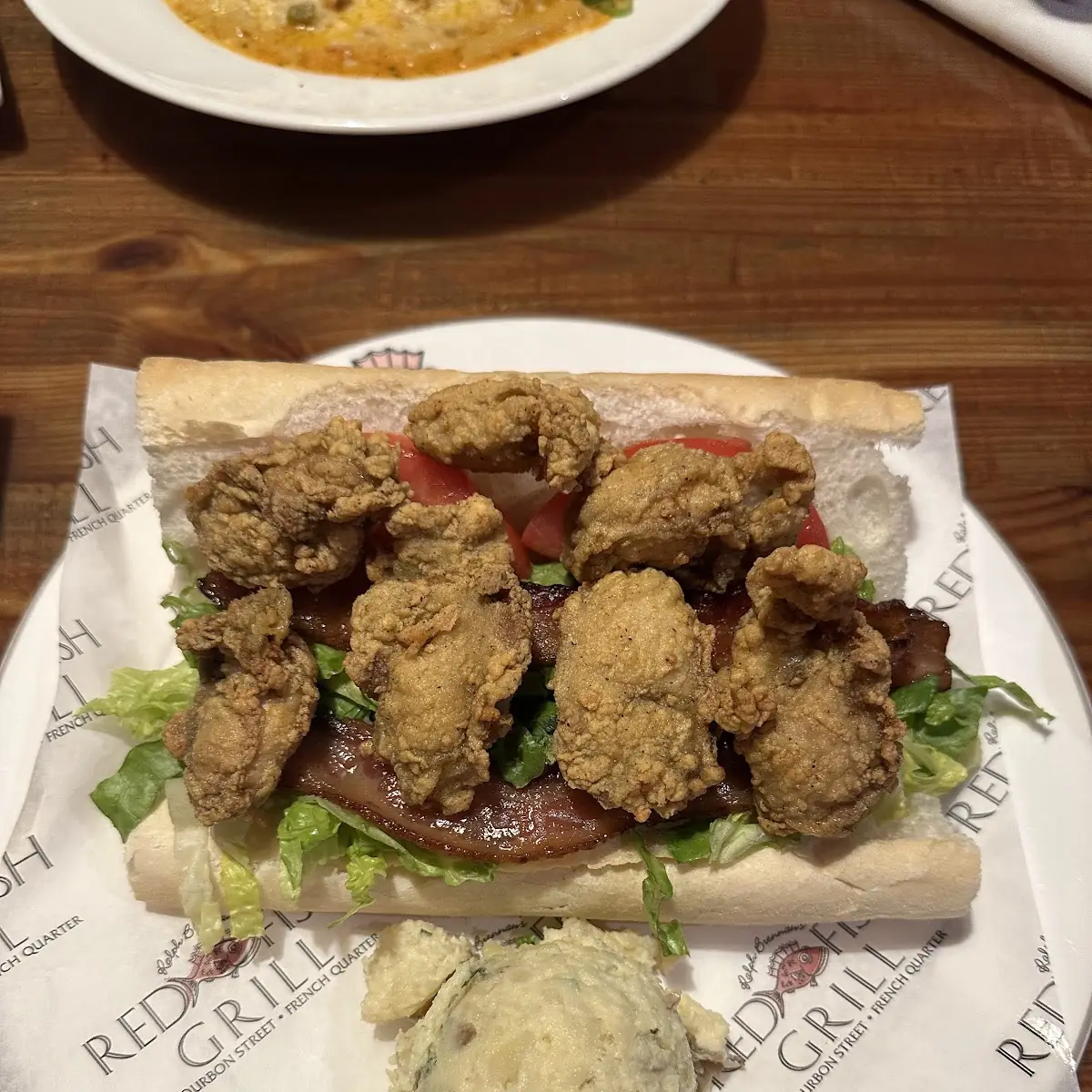 Shrimp PO-Boy with Potato Salad