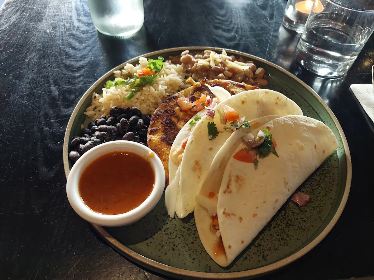Oaxacan Pork Picadillo Taco Corn Crumbed Fried Chicken Tender Taco Birria Quesa Taco, Casa De Amor Mexican Bar and Kitchen