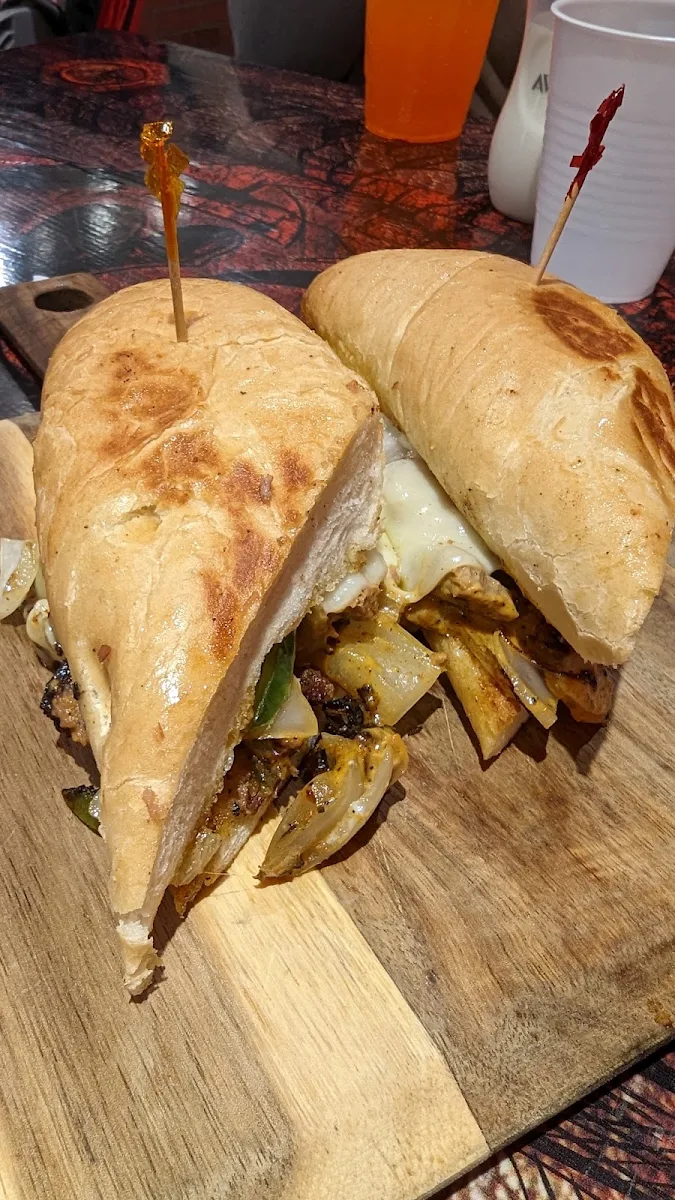 Brisket Philly Cheese Sandwich