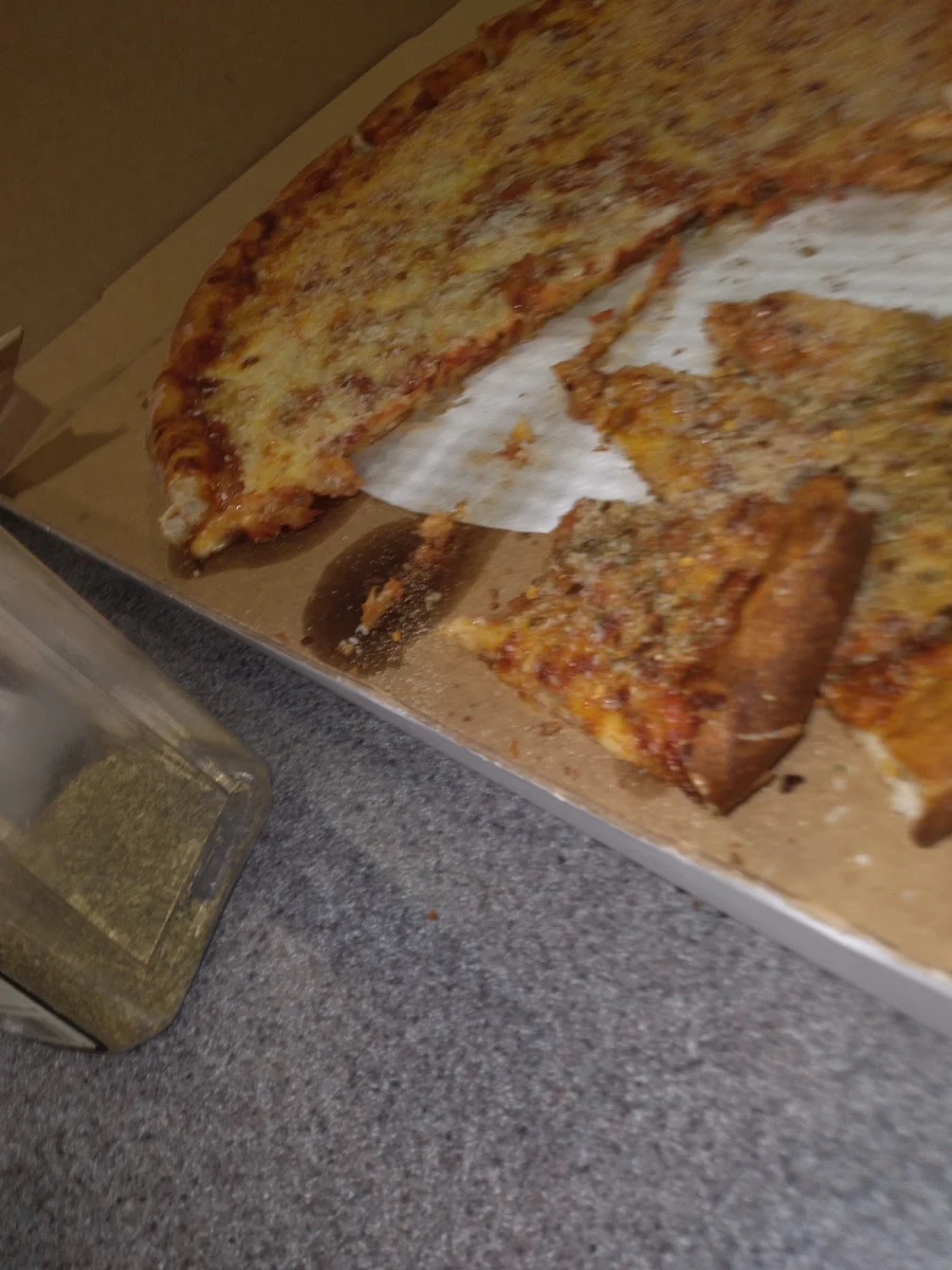 Half Eaten Cheese Pizza